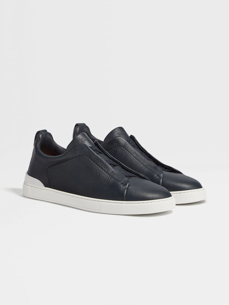 Sneakers Triple Stitch™ in pelle di cervo blu navy