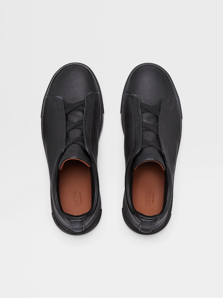 Sneakers Triple Stitch™ in pelle di cervo nera Sneakers Triple Stitch™ in pelle di cervo nera