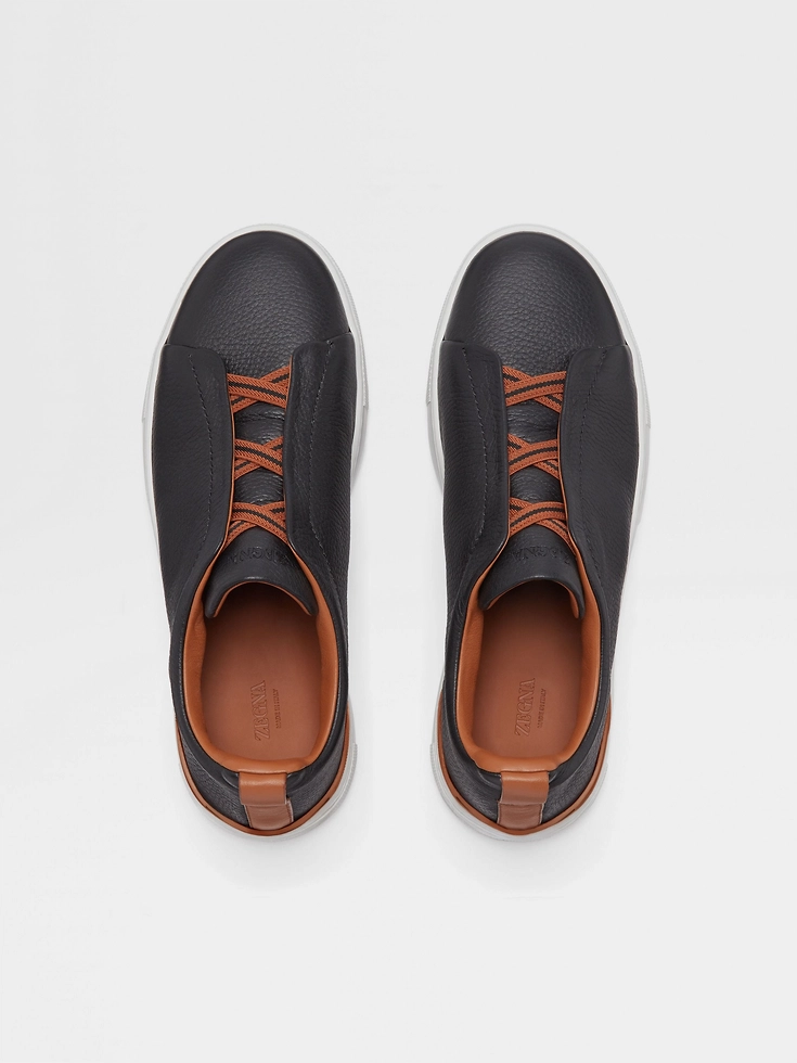 Sneakers Triple Stitch™ in pelle di cervo nera Sneakers Triple Stitch™ in pelle di cervo nera