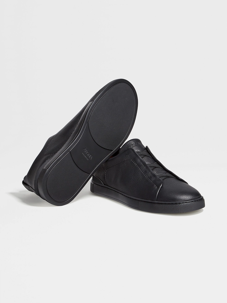 Sneakers Triple Stitch™ in pelle di cervo nera Sneakers Triple Stitch™ in pelle di cervo nera