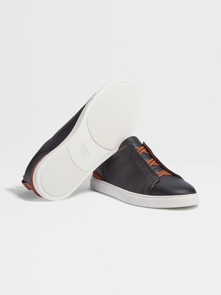 Sneakers Triple Stitch™ in pelle di cervo nera Sneakers Triple Stitch™ in pelle di cervo nera