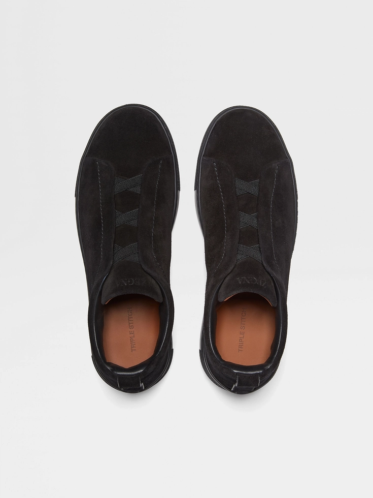 Sneakers Triple Stitch™ in pelle scamosciata nera Sneakers Triple Stitch™ in pelle scamosciata nera