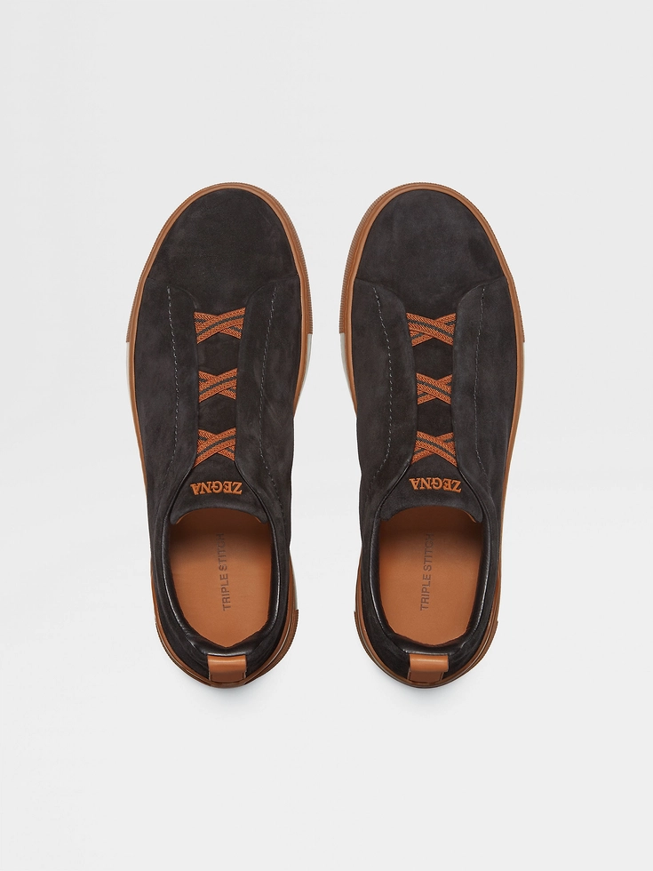 Sneakers Triple Stitch™ in pelle scamosciata nera Sneakers Triple Stitch™ in pelle scamosciata nera