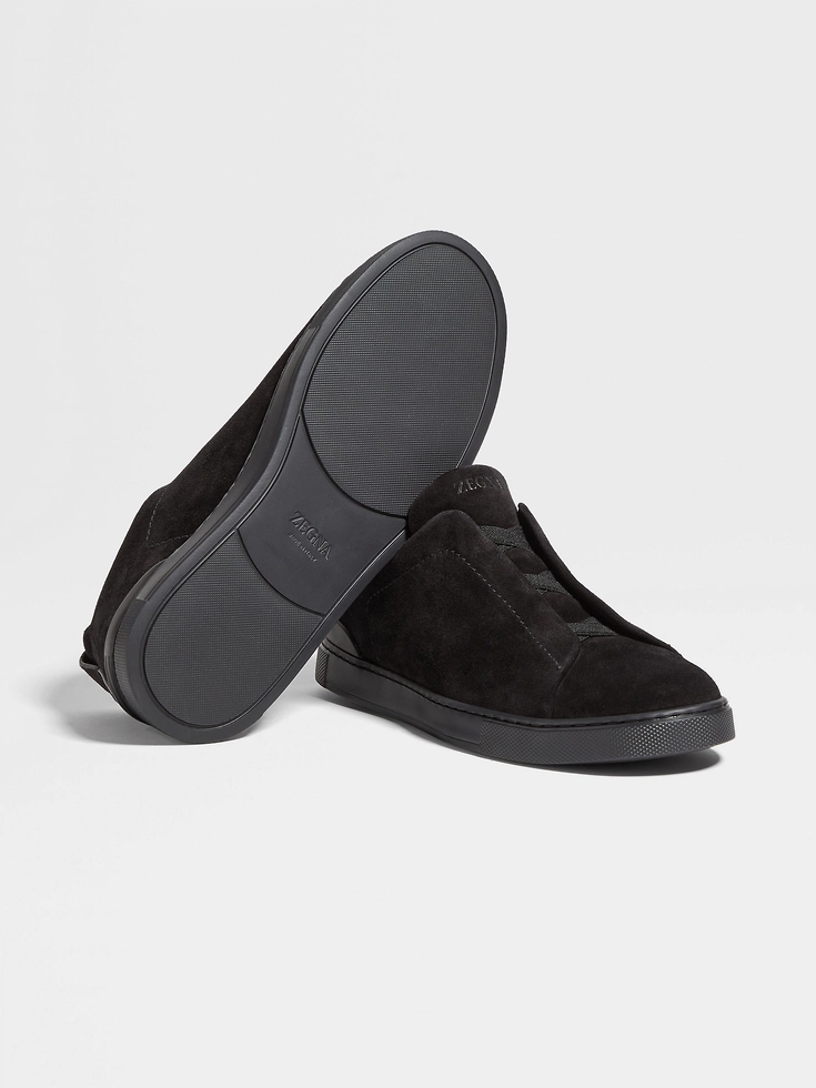 Sneakers Triple Stitch™ in pelle scamosciata nera Sneakers Triple Stitch™ in pelle scamosciata nera