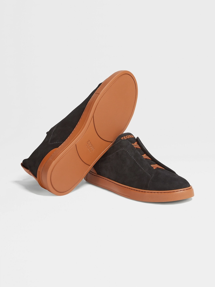 Sneakers Triple Stitch™ in pelle scamosciata nera Sneakers Triple Stitch™ in pelle scamosciata nera