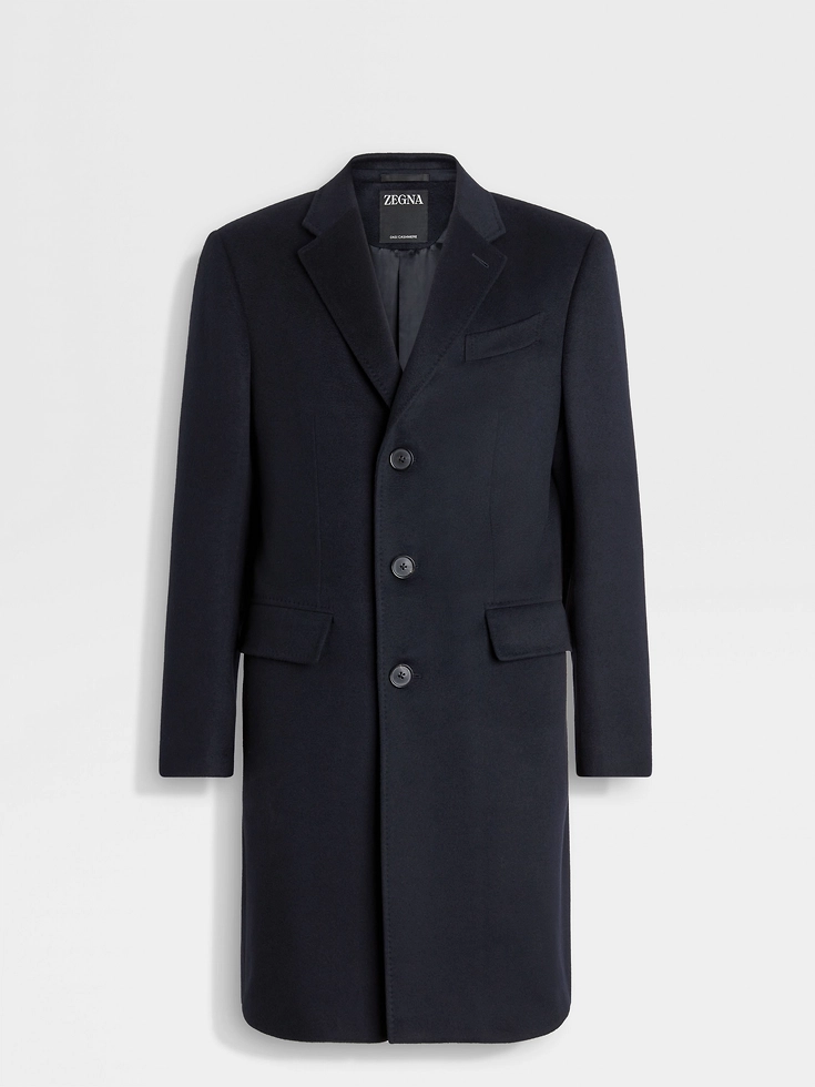 Soprabito in cashmere Oasi blu navy